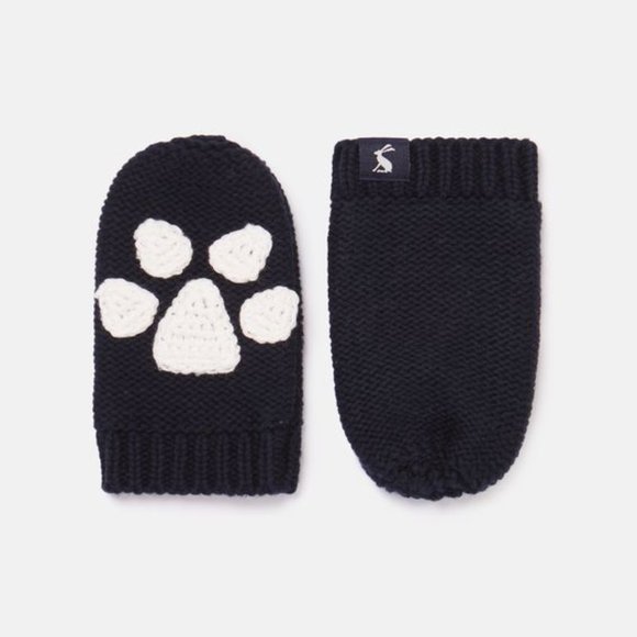 Joules Accessories Joules Paw Knitted Mittens Baby 62 Mos Navy Nwt Poshmark